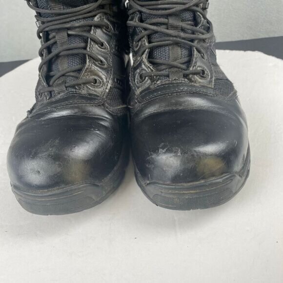 Thorogood BBP Waterproof Side-Zip Men's size 11 M Black Leather Tactical Boots - Picture 14 of 16